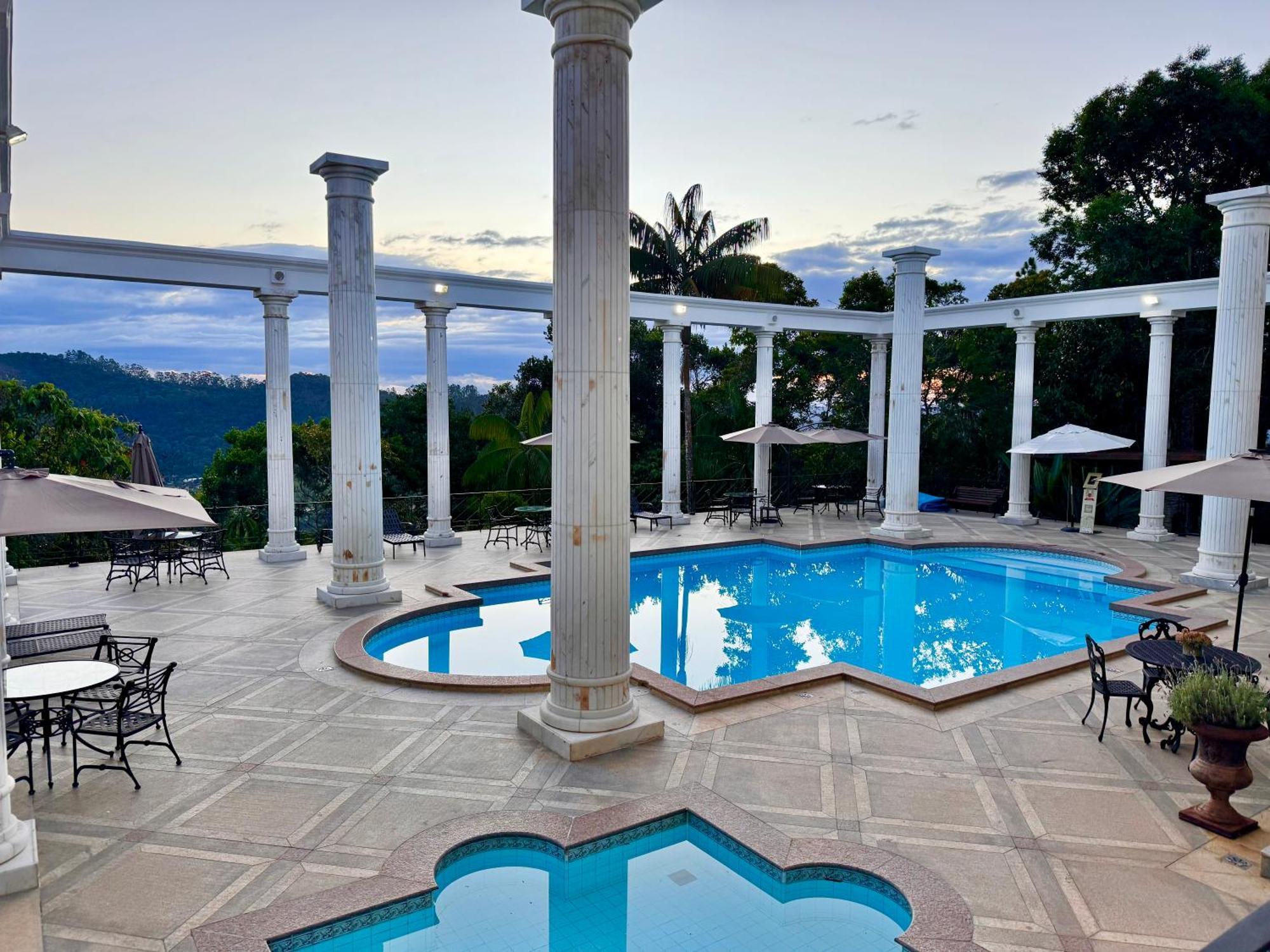 Aroso Paco Hotel Pedra Azul  Esterno foto The swimming pool at the hotel
